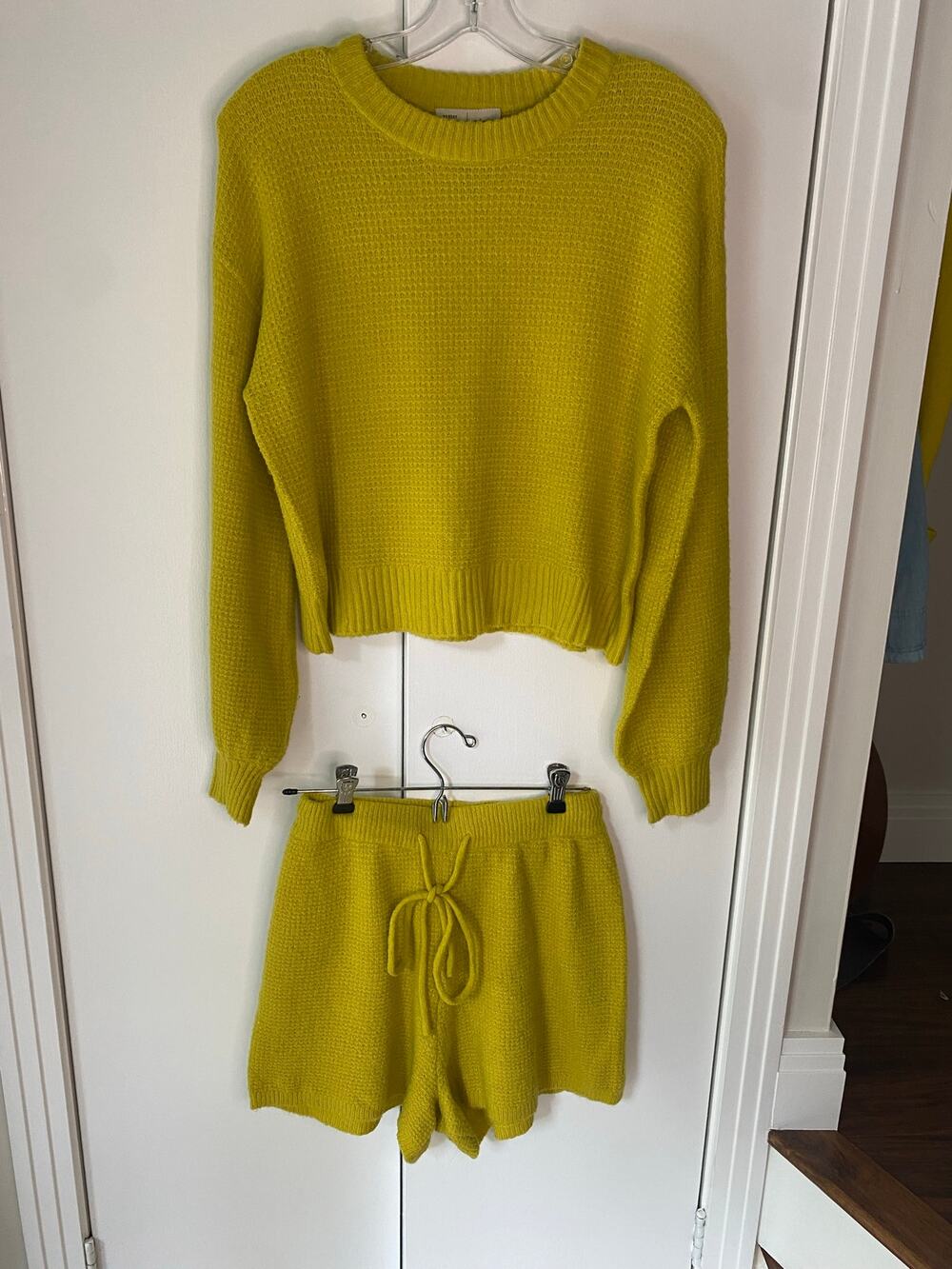 Saturday Sunday by Anthropologie Sweater Short Lounge Set Sz S